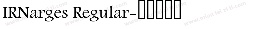 IRNarges Regular字体转换